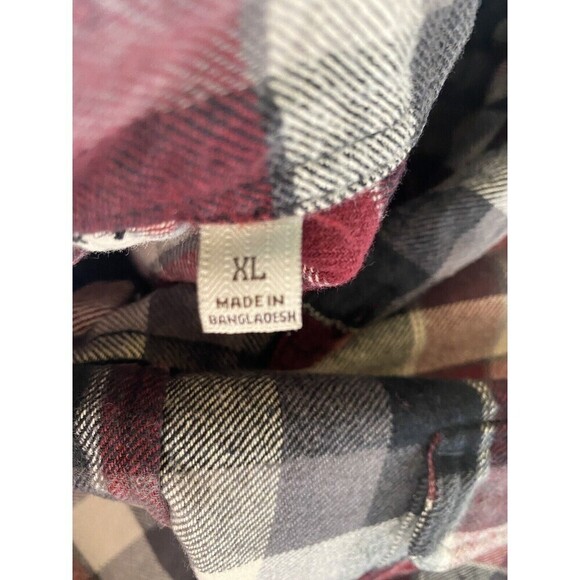Jachs Mens Shirt Size XL Long Sleeve Plaid Outdoor Heavy Flannel Button Down - Picture 10 of 11